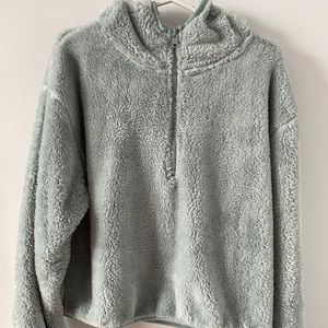 NWOT | BLUENOTES Teddy Crop Hoodie